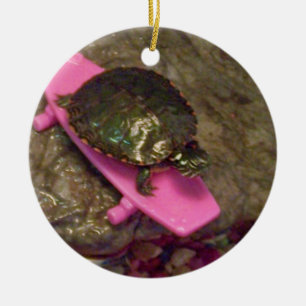 Slider Turtle Christmas Ornament