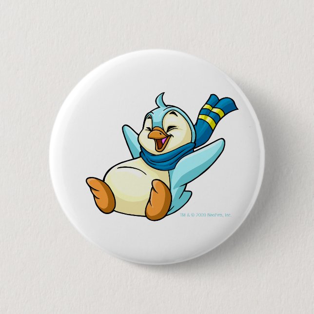 Sliding blue Bruce 6 Cm Round Badge (Front)