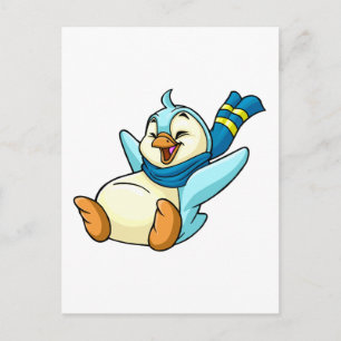 Sliding blue Bruce Postcard