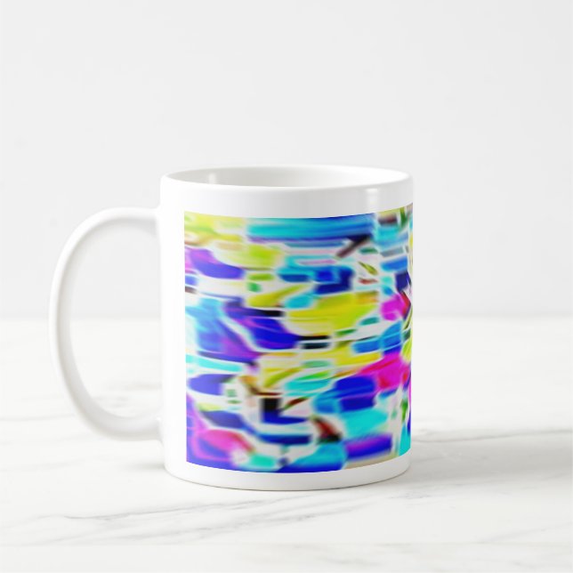 Sliding Color Lines Coffee Mug (Left)