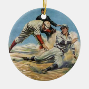 Sliding Home Ceramic Ornament