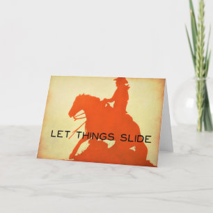 SLIDING STOP Greeting Card