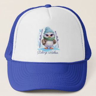 Sliding wisdom trucker hat