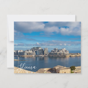  Sliema harbor and skyscrapers in Malta