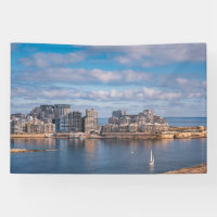 Sliema harbor and skyscrapers in Malta