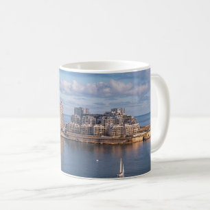 Sliema harbour and skyscrapers in Malta Coffee Mug