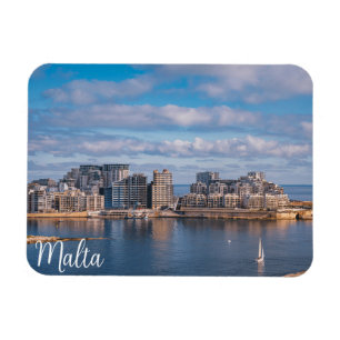 Sliema harbour and skyscrapers in Malta Magnet