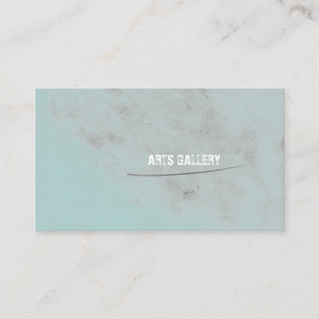 Slight Watercolor Grunge Pencil Blotches Business Card (Front)