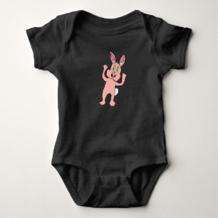 Slightly Creepy Rabbit Baby Top