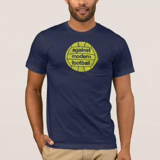 Slightly Smaller Against Modern Football logo T-Shirt