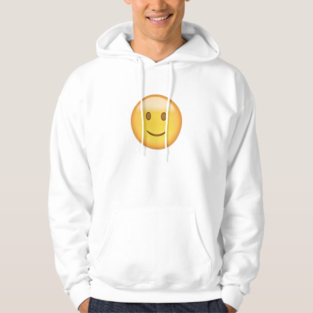 Slightly Smiling Face Emoji Hoodie (Front)
