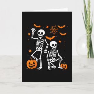 Slightly Subtle Resist Skeleton Trump Halloween Co Card