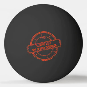 Slightly Used But In Good Condition Funny Stamp Ping Pong Ball