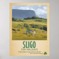 Sligo Ireland, Retro Irish Travel Advert