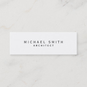 Slim Architect Modern Simple Minimal Business Card