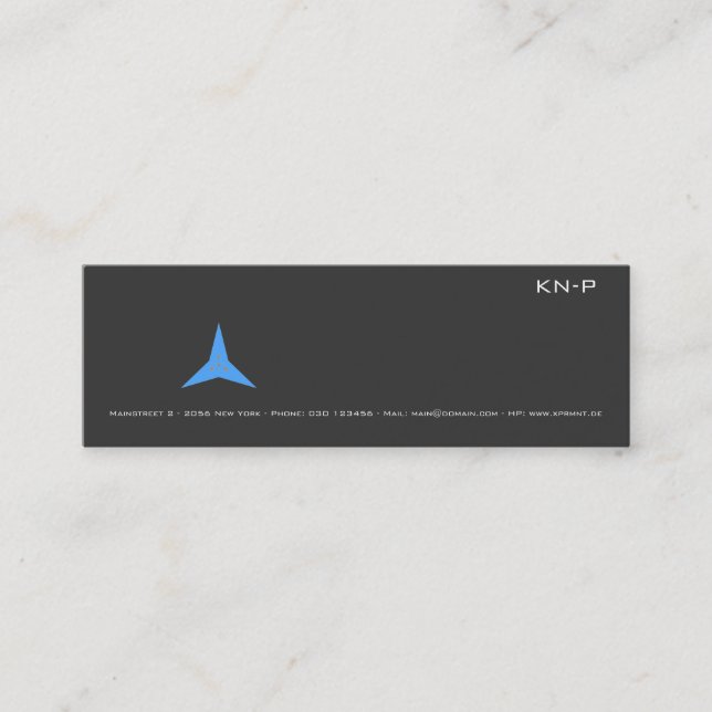 Slim BC Mini Business Card (Front)