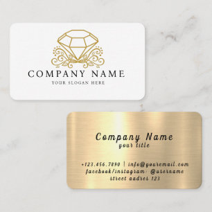 Slim Body Care Diamond Women Spa Beauty Business Card