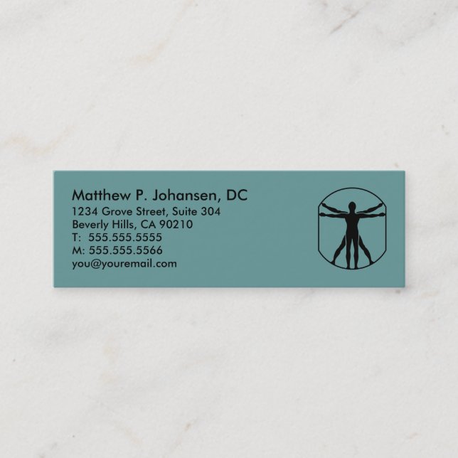 Slim Chiropractic Business Cards (Front)