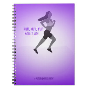 Slim Girl Runner Notebook