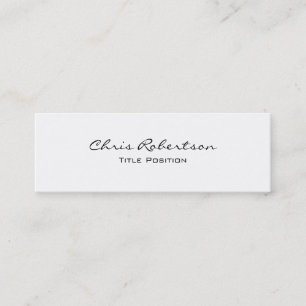 Slim Modern Trendy Charming Business Card