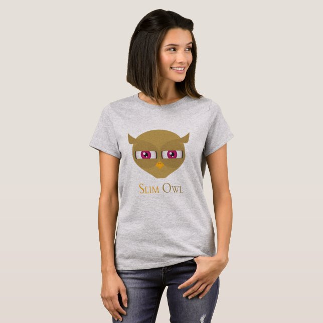 slim owl t_shirt T-Shirt (Front Full)
