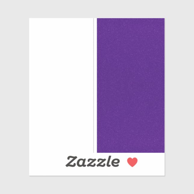 Slim Purple Noise Vinyl Sticker – Customisable (Sheet)