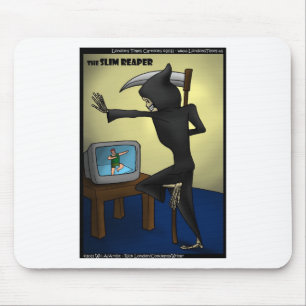 Slim Reaper Funny Gifts Cards & Tees Mouse Pad