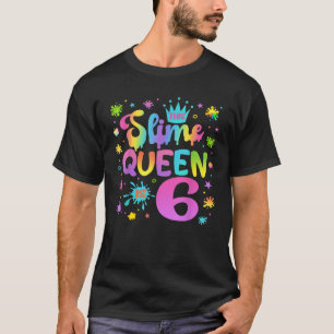 Slime Birthday Party Girl Colourful Outfit T-Shirt