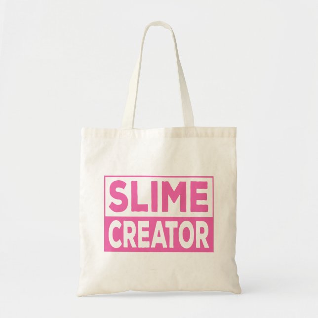 Slime Creator Tote in Pink Bag (Front)