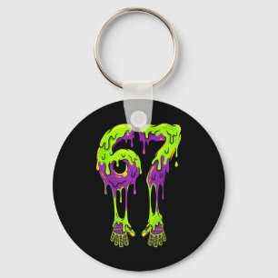 Slime Drip 67 Soccer Goalie Gloves Funny Sports Me Key Ring