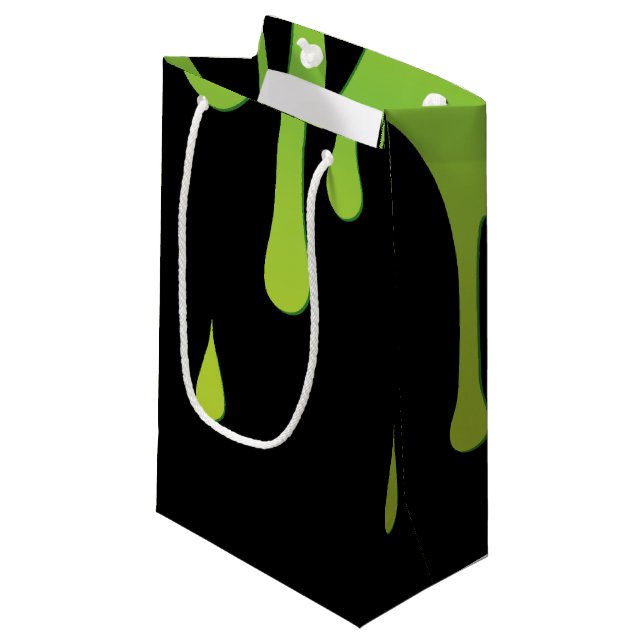 Slime dripping small gift bag (Front Angled)