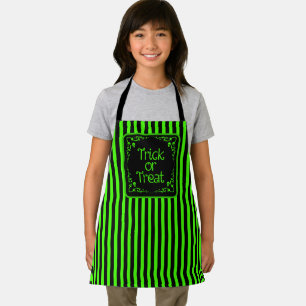 Slime Green Trick or Treat Apron