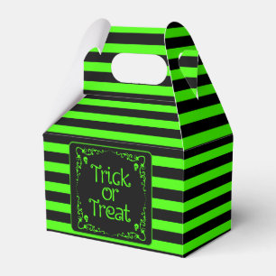 Slime Green Trick or Treat Favour Box