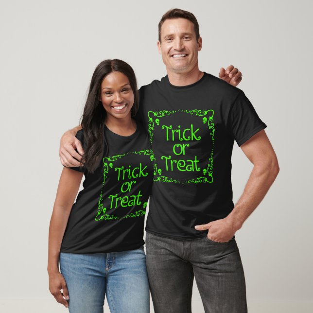 Slime Green Trick or Treat T-Shirt (Unisex)