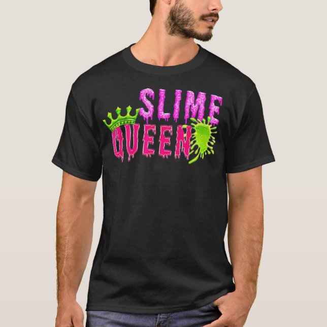 slime queen tee t shirts gooey crown  (Front)