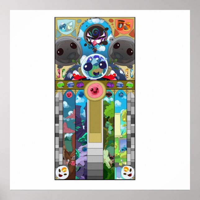 Slime Rancher Stained Glass Poster (Front)