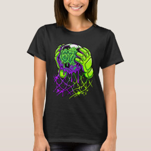 Slime Soccer 67 Goalie Gloves Dripping Funny Sport T-Shirt