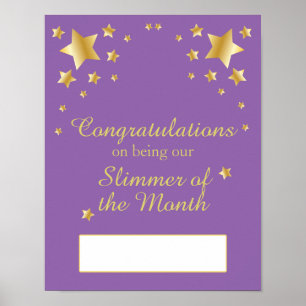 Slimmer of the Month Slimming Club Weight Loss Poster