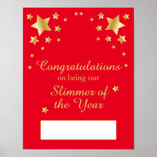 Slimmer of the Year Slimming Group Weight Loss Poster