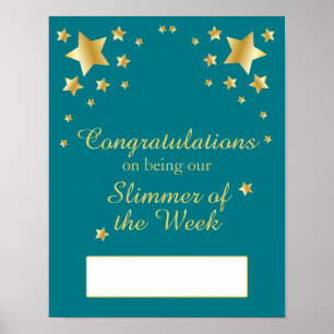 Slimming Club Weight Loss Weekly Winner Sign