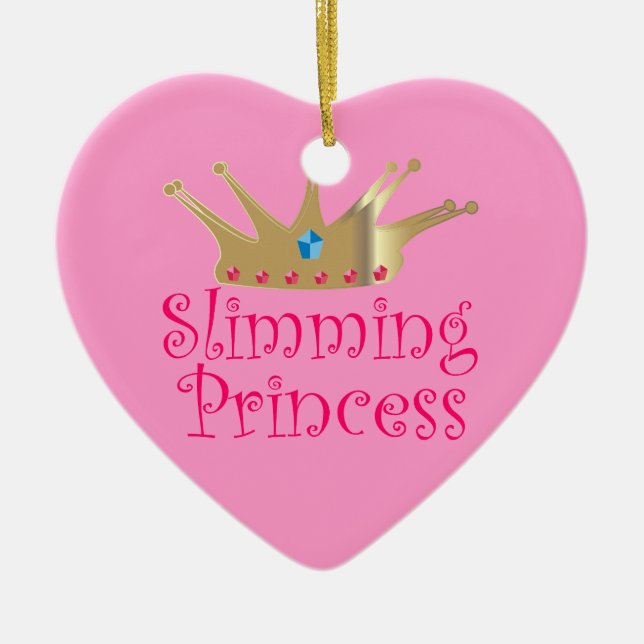 Slimming Princess Ceramic Tree Decoration (Front)