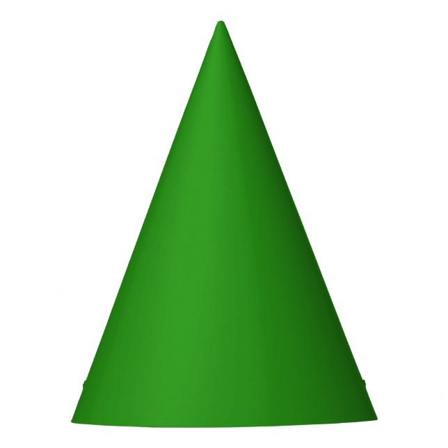 Slimy Green Solid Colour Party Hat (Front)