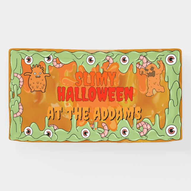 Slimy Halloween Banner (Horizontal)