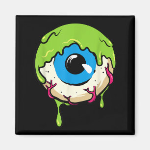 Slimy Human Eye Ball - Creepy Funny Halloween Magnet