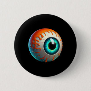 Slimy Human Eyell Creepy Halloween Funny Lazy Hall 6 Cm Round Badge