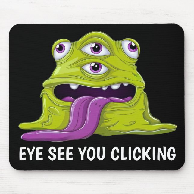 Slimy Monster Mouse Pad (Front)