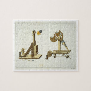 Sling with 'Greek Fire', plate from 'A History of Jigsaw Puzzle