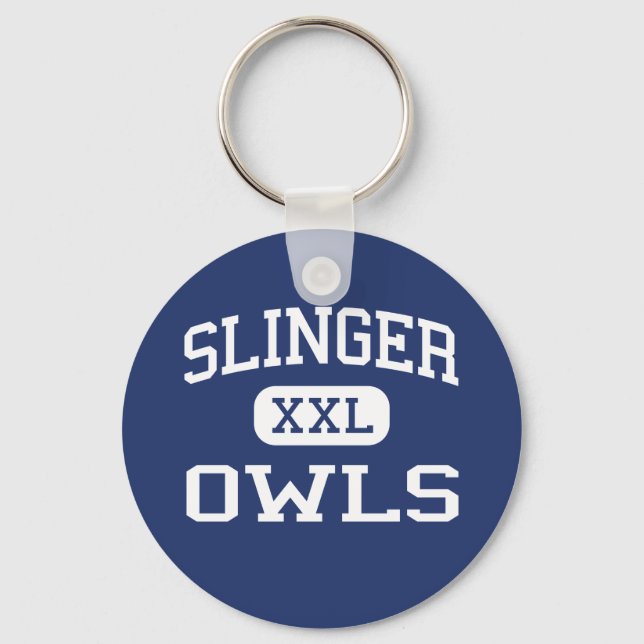 Slinger - Owls - High School - Slinger Wisconsin Key Ring (Front)