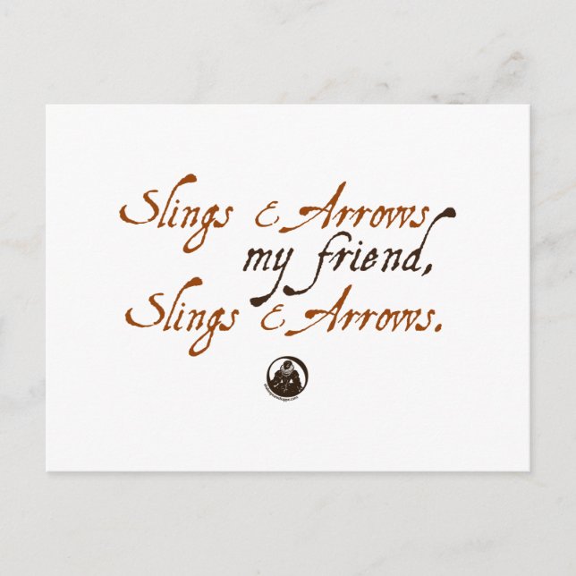 Slings and Arrows Postcard (Front)