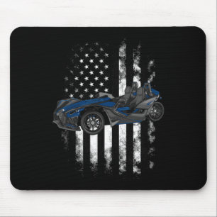 Slingshot Car American Usa Flag 4th Of July Slings Mouse Pad